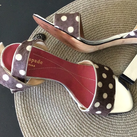Kate Spade 7M ankle strap open toe high heel.worm once.excellent conditions. - Picture 6 of 6